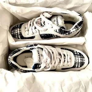 CHANEL | Shoes | Bnib Chanel Tweed Sneakers 24p | Poshmark